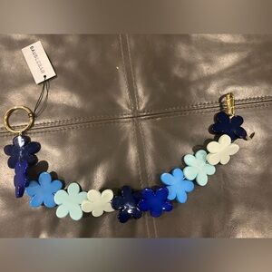 BaubleBar Blue and White Floral Bag Accessory
